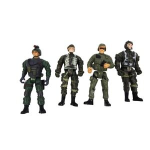 Lot of 4 Chap Mei Lanard The Corp Pilot Soldier Force a GI Joe Toy‎ 1:18 scale